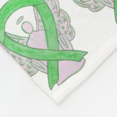 Non-Hodgkin Lymfoom Awareness Ribbon Blankets Fleece Deken (Hoek)