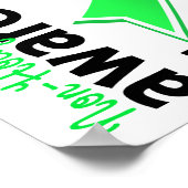 Non-Hodgkin lymfoom Bewustheid 5 Poster (Hoek)