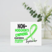 Non-Hodgkin lymfoom Bewustmaand Briefkaart (Staand voorkant)