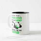 Non-Hodgkin lymfoom Bewustmage Ribbon Gift Tweekleurige Koffiemok (Voorkant links)