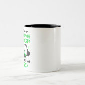 Non-Hodgkin lymfoom Bewustmage Ribbon Gift Tweekleurige Koffiemok (Center)