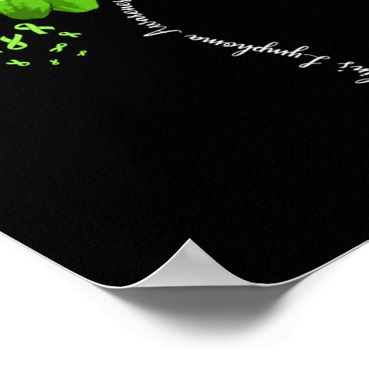 Non-Hodgkin-lymfoom bewustzijnsstrijder  Poster (Hoek)