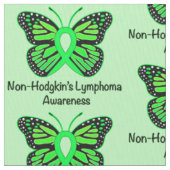 Non-Hodgkin lymfoom Boterfly of Hope Stof (Close Up)