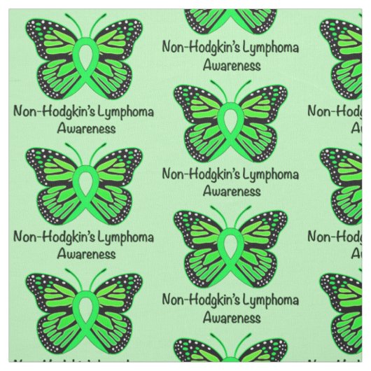 Non-Hodgkin lymfoom Boterfly of Hope Stof (Swatch)