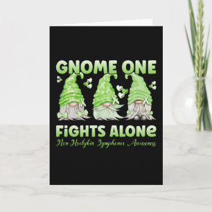 Non Hodgkin Lymfoom Cancer Limoen Ribbon Gnome Kaart