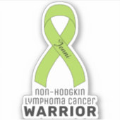 Non-Hodgkin Lymfoom Cancer Vinyl Sticker (Voorkant)