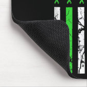 Non-Hodgkin-lymfoom Flag Lime Green Ribbon Muismat (Hoek)