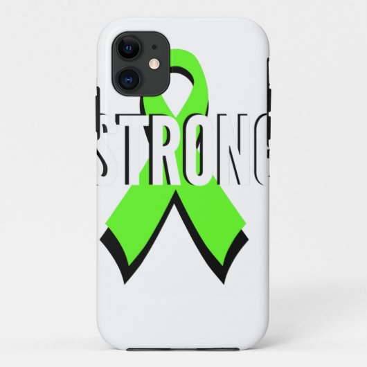 non-Hodgkin lymfoom limoengroen steun STERK Case-Mate iPhone Case (Achterkant)
