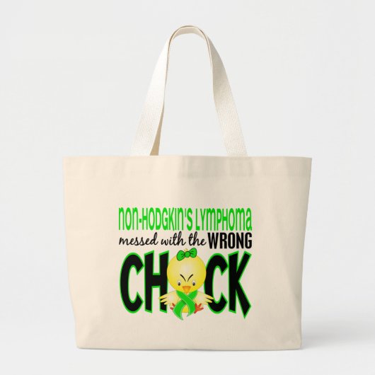 Non-Hodgkin-lymfoom met de verkeerde meid Grote Tote Bag (Voorkant)