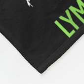 Non-Hodgkin-lymfoom ondersteunende squad-lymfoomka Fleece Deken (Hoek)