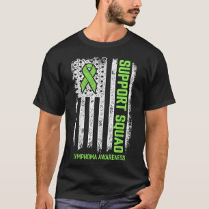 Non-Hodgkin-lymfoom ondersteunende squad-lymfoomka T-shirt