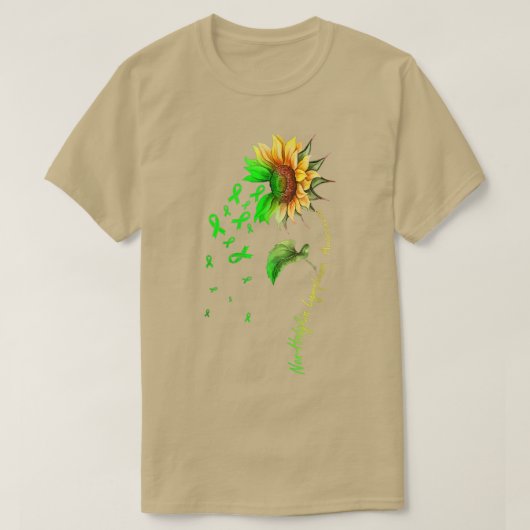 Non-Hodgkin Lymfoom Sunflower for Men Kinder T-shirt (Design voorkant)