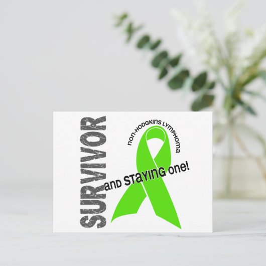 Non-Hodgkin lymfoom Survivor 1 Briefkaart (Staand voorkant)