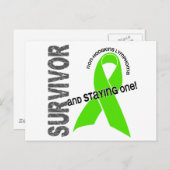 Non-Hodgkin lymfoom Survivor 1 Briefkaart (Voorkant / Achterkant)