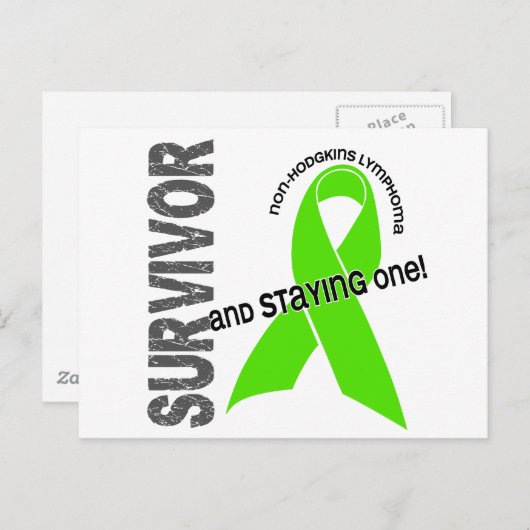 Non-Hodgkin lymfoom Survivor 1 Briefkaart (Voorkant / Achterkant)