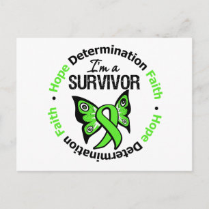 Non-Hodgkin lymfoom Survivor Hope Determination Briefkaart