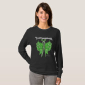Non-Hodgkin lymfoom Warrior Celtic Butterfly T-shirt (Voorkant volledig)