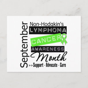 Non Hodgkin Lymphoma AWARENESS Maand Briefkaart