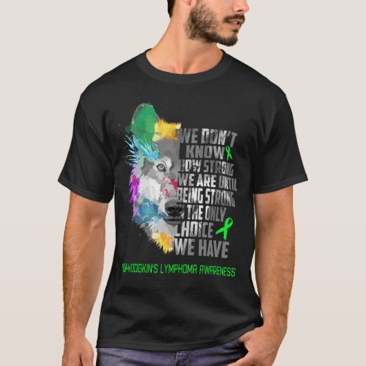 Non-Hodgkin Lymphoma Awareness Ribbon Support Gi T-shirt (Voorkant)