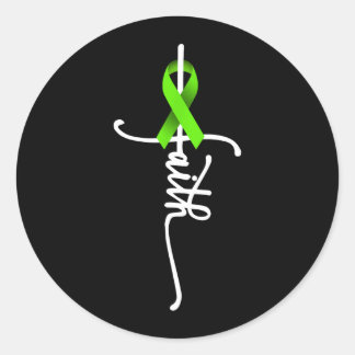 Non-Hodgkinlymfoom Kanker Geloof Kankerbewustzijn Ronde Sticker