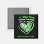 Non-Hodgkinlymfoom Kankerbewustzijnsshirt Geweldig Magneet (Voorkant / Achterkant)