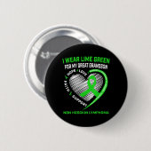 Non-Hodgkinlymfoom Kankerbewustzijnsshirt Geweldig Ronde Button 5,7 Cm (Voorkant /achterkant)
