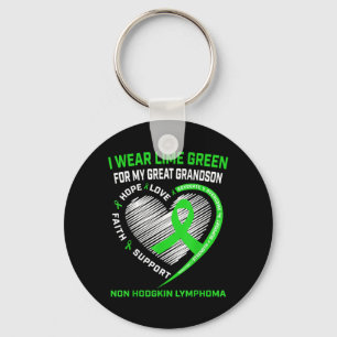 Non-Hodgkinlymfoom Kankerbewustzijnsshirt Geweldig Sleutelhanger