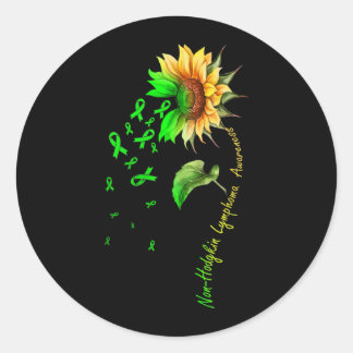 Non-Hodgkinlymfoom T-shirt Ronde Sticker