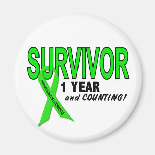 Non-Hodgkins Lymfoom 1 jaar Survivor Magneet