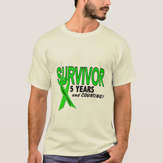 Non-Hodgkins Lymfoom 5 jaar Survivor T-shirt (Voorkant)