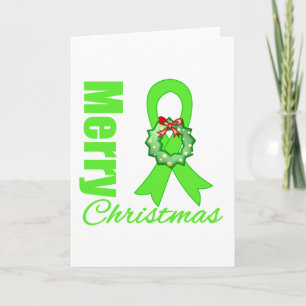 Non-Hodgkins Lymfoom Awareness Merry Christmas R Feestdagen Kaart
