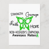 Non-Hodgkins Lymfoom Celtic Butterfly 3 Briefkaart (Voorkant)