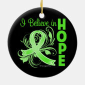 Non-Hodgkins lymfoom die ik geloof in Hope Keramisch Ornament (Achterkant)