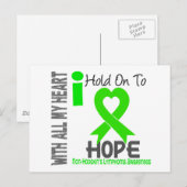 Non-Hodgkins Lymfoom die ik vasthoud om te hopen Briefkaart (Voorkant / Achterkant)