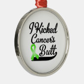 Non-Hodgkins Lymfoom Kanker ik heb geschopt. Metalen Ornament (Rechts)