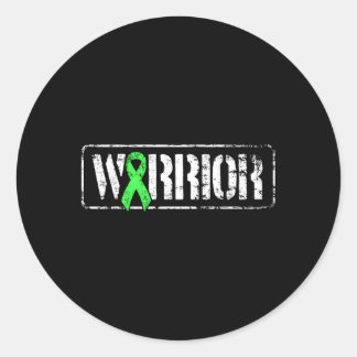 Non-Hodgkins lymfoom krijger militaire stijl bewus Ronde Sticker