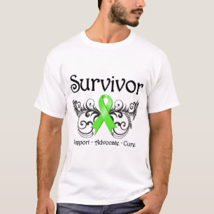Non-Hodgkins Lymfoom Survivor Floral Deco T-shirt