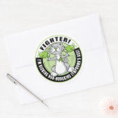 Non-Hodgkins lymfoombestrijder Ronde Sticker (Envelop)