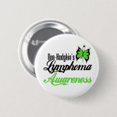 Non Hodgkins Lymphoma Awareness Butterfly Ronde Button 5,7 Cm (Voorkant /achterkant)