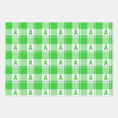 Non-Hodgkin's Lymphoma Awareness Plaid Lime Green Inpakpapier Vel (Voorkant 3)