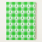 Non-Hodgkin's Lymphoma Awareness Plaid Lime Green Planner (Achterkant)