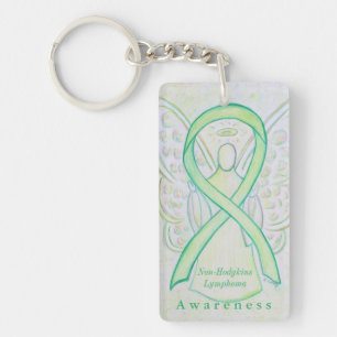 Non-Hodgkins Lymphoma Awareness Ribbon Sleutelhang Sleutelhanger