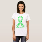Non-Hodgkin's Lymphoma Awareness Ribbon Support T-shirt (Voorkant volledig)