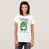 Non-Hodgkin's Lymphoma Awareness Ribbon Support T-shirt (Voorkant volledig)