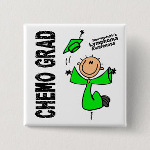 Non-Hodgkins Lymphoma CHEMO AFSTUDEERDER 1 Vierkante Button 5,1 Cm