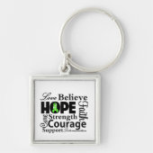 Non-Hodgkins Lymphoma Collage of Hope Sleutelhanger (Voorkant)