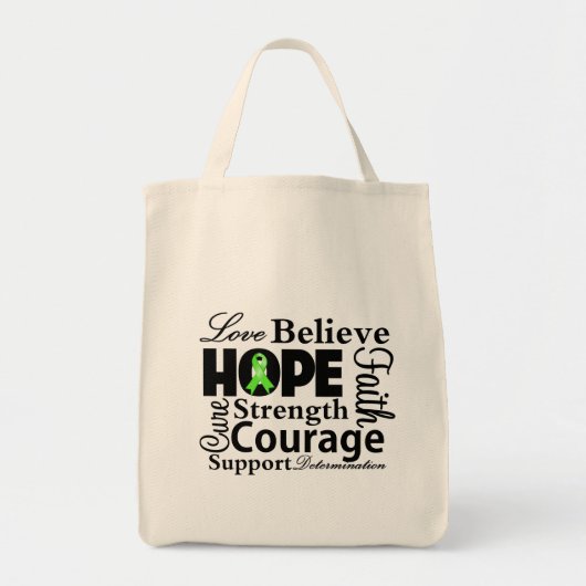 Non-Hodgkins Lymphoma Collage of Hope Tote Bag (Voorkant)