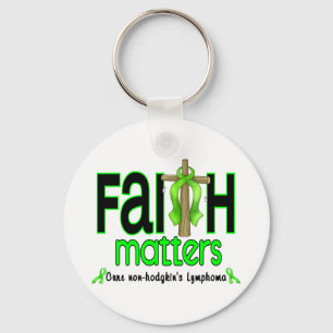 Non-Hodgkins Lymphoma Faith Matters Cross 1 Sleutelhanger