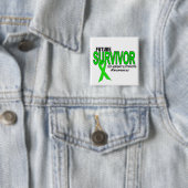 Non-Hodgkins Lymphoma Future Survivor Vierkante Button 5,1 Cm (In situ)