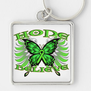 Non-Hodgkins Lymphoma Hope Believe Butterfly Sleutelhanger